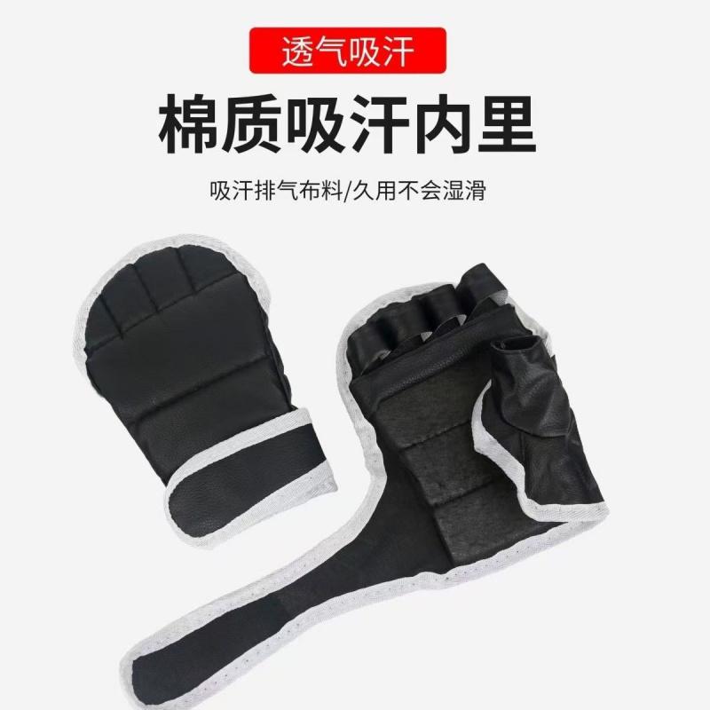 Half-finger boxing gloves, fitness training gloves, unisex, for combat sports, kickboxing, and adult use, suitable for punching bags