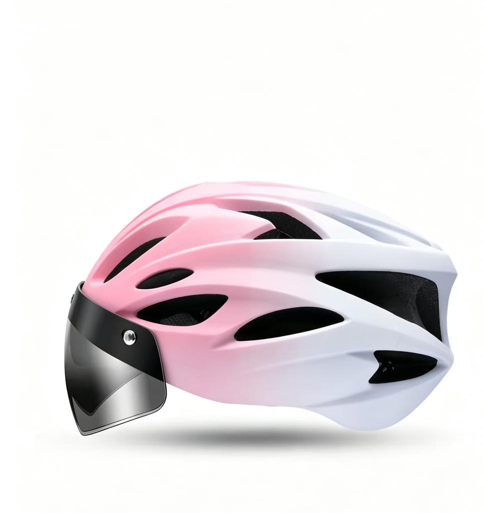 Matte multi-color cycling helmet unisex, road bike mountain bike bicycle helmet integrated molding magnetic attraction