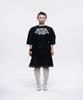 Depk Lettering Boxy Fit T-Shirt - Black