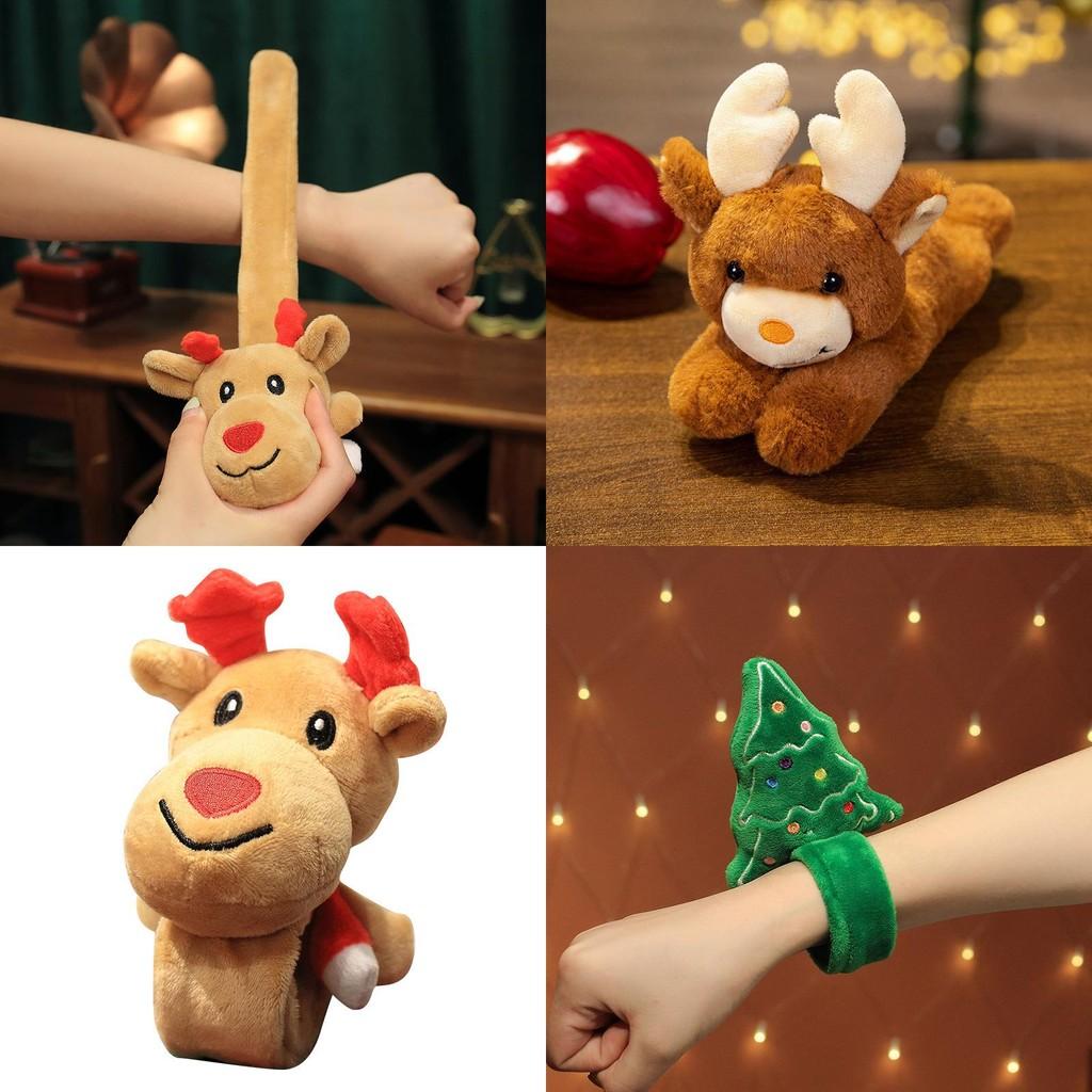 Festive Soft Plush Reindeer Bracelet For Children Ideal Christmas Tree Ornament