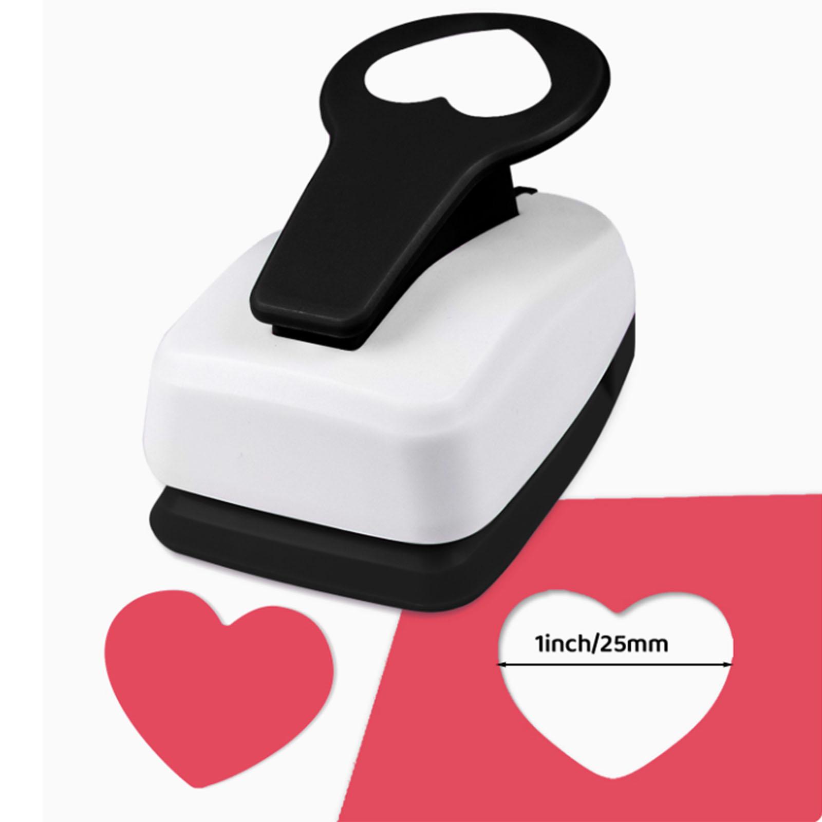 

5pcs Paper cutter for crafts Hole Punchers Tool Set 1 1.5 2 in 9 16 25 38 50mm Heart Paper Shapes for card making scrapbooking 1