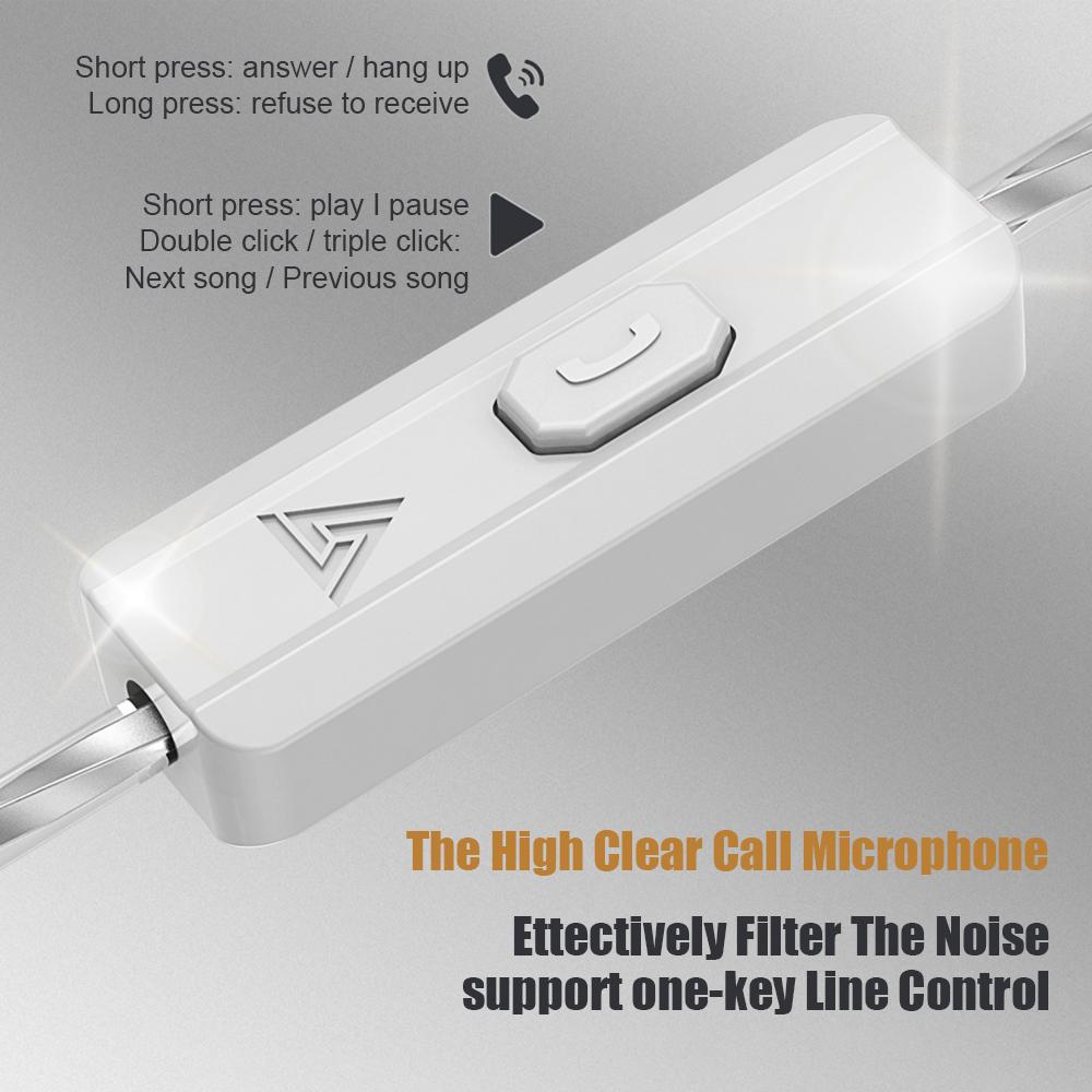 QKZ In-ear Wired Earphones Monitor Headphones Changeable Cable HIFI Professional Level