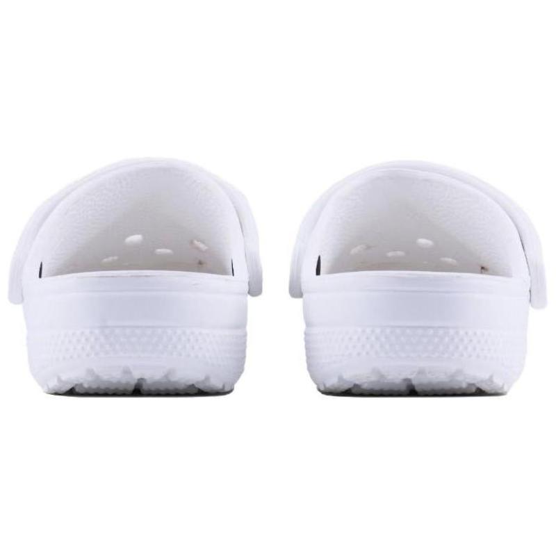 Crocs Classic clog SDS Cat Head EVA Hand-Drawn Series Cute Sweet Hole Shoes Cartoon Home Casual Beach Hole Sandals Unisex White