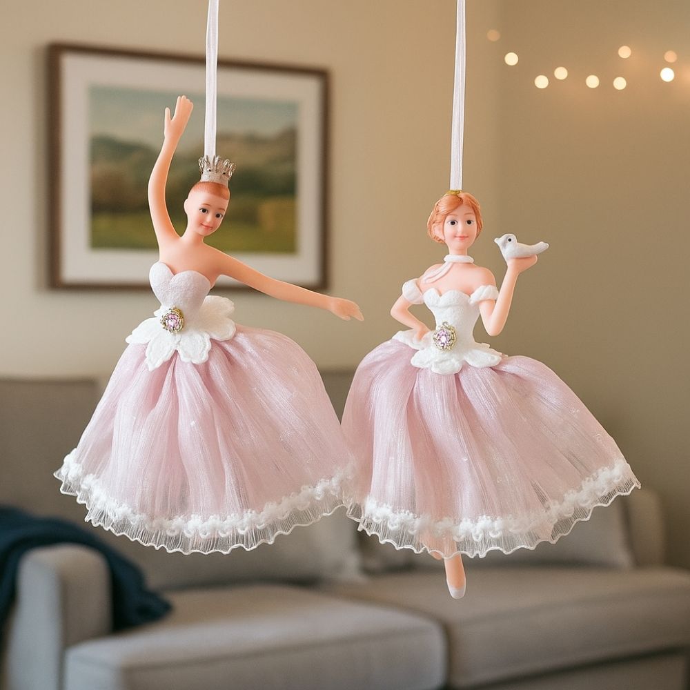 Cute Christmas Ballet Girl Pendant Dance Theme Christmas Tree Pendant  Holiday Decor