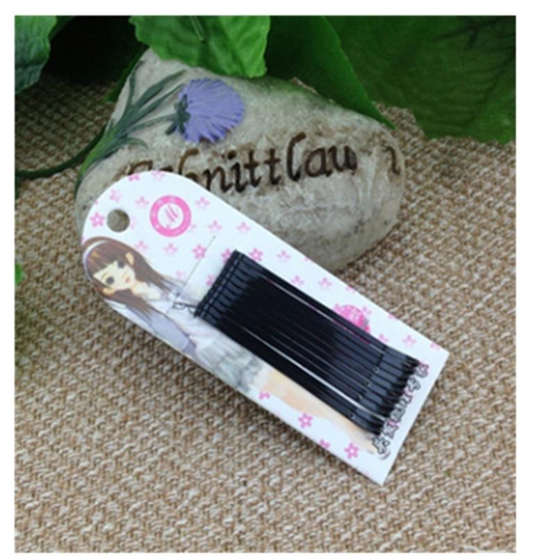 40PCS  Small Clip Hairpin Korean Version of Latest Black Wire Word Folder One Containing Hairpin