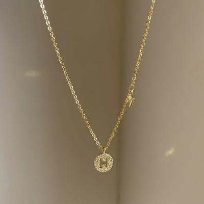 Women's Layered Daily Cute Alphabet Pendant Necklace
