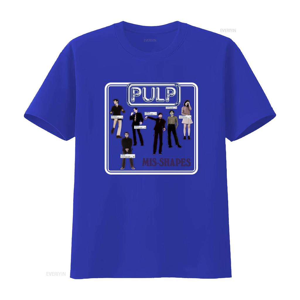 1995 Pulp Mis Shapes Different Class Indie Pop Rock T Shirt Vintage Washed Graphic Homme Soft Versatile Unisex Designer Clothes