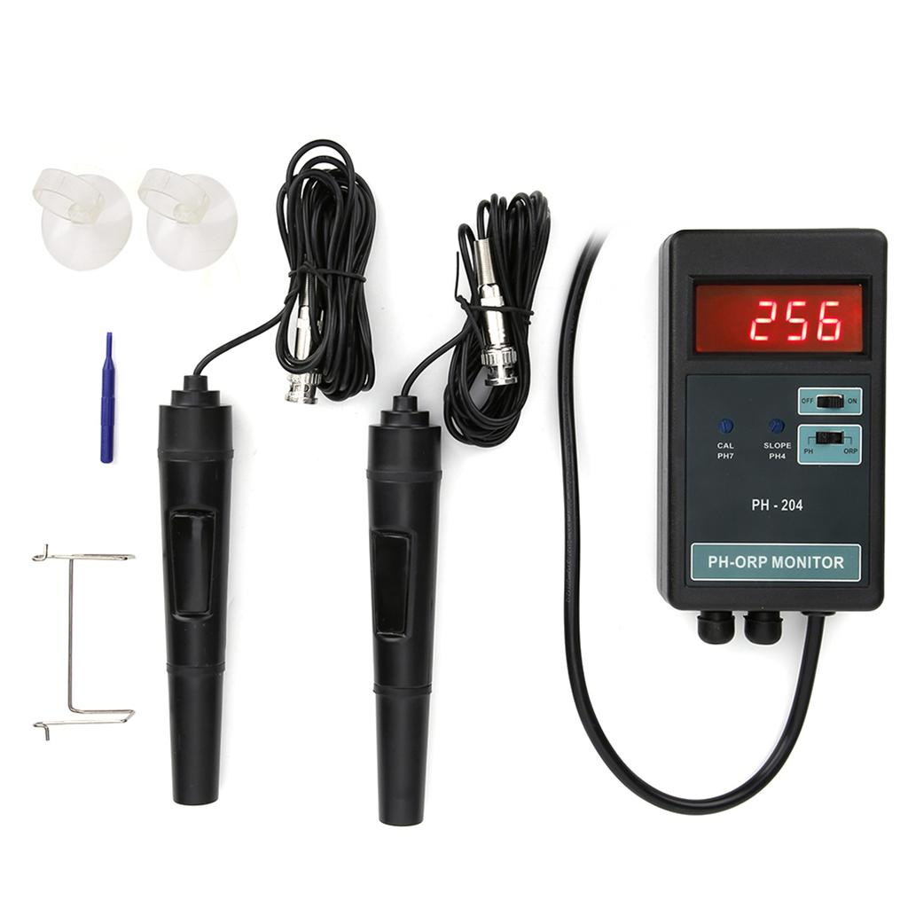 Digital LED Display PH ORP Temperature Control Monitor Meter Tester Monitoring EquipmentEU Plug 220V
