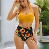Plus size floral slimming swimsuit set xxxl style and comfort Plus size floral slimming swimsuit set L high waist briefs