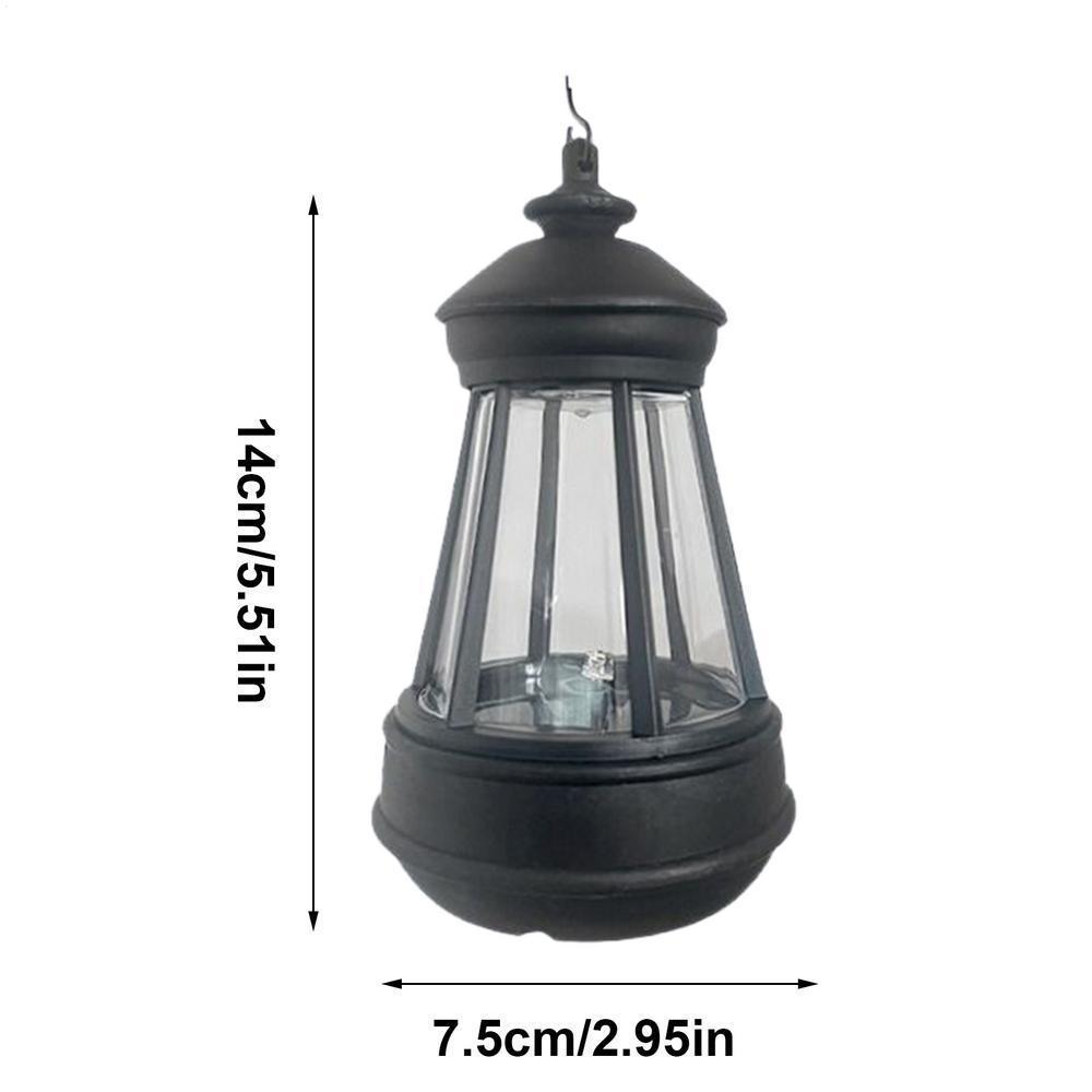 Outdoor Patio Solar Lantern Weather-Proof Landscaping Ambient Lights Hangable Solar Operated Lights for Courtyard Patio Front