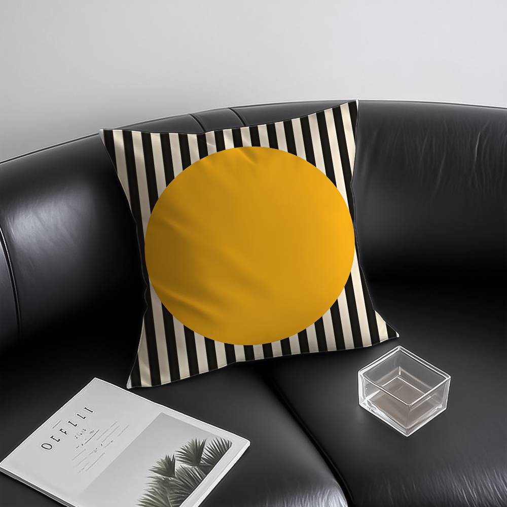Abstract Geometry Line Modern Pillow Case Anti-dustmite Invisible Zipper Sofa Bed