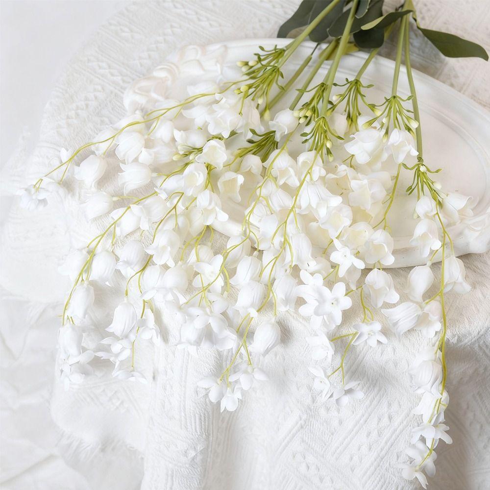 108CM Artificial Wisteria Flowers Green Color Silk Material Fake Floral Plants Ceiling Decoration String Arrangement