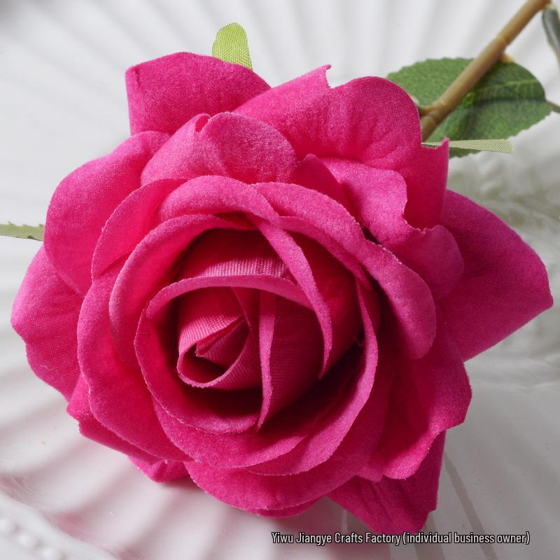 Large Flannel Rose Silk Bouquet for Wedding and Valentine's Day Home Decor