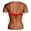 Summer Beach Creative Must-have Outfit Top Tee Personalized Realistic Bikini Pattern T-shirt