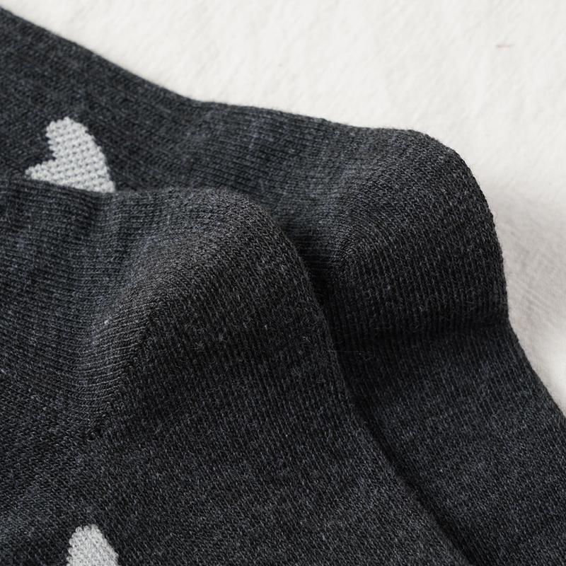 Autumn And Winter Socks Trend Grey Grey Women's Mid-Tube Socks Comfortable Breathable Warm Socks