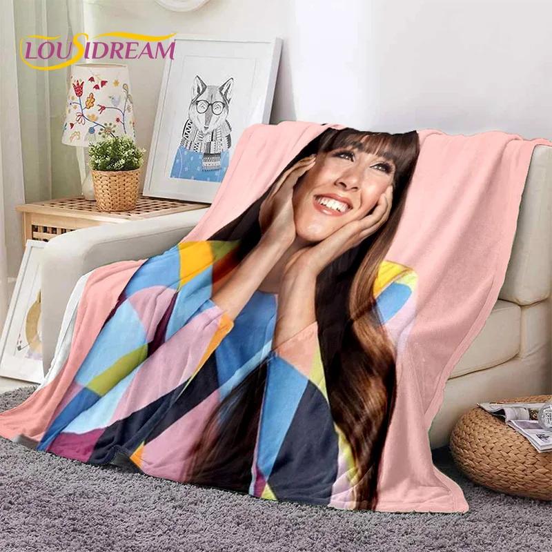 3D Cute Aitana Spanish Singer Soft Blankets,Keep Warm Throw Blanket Comfortable Blanket for Picnic Beds Sofa Home Bedroom Gifts