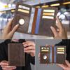 RFID Genuine Leather Passport Case 2 with Air Tag Slot [Contact's Series] Anti-Theft (for Passports)