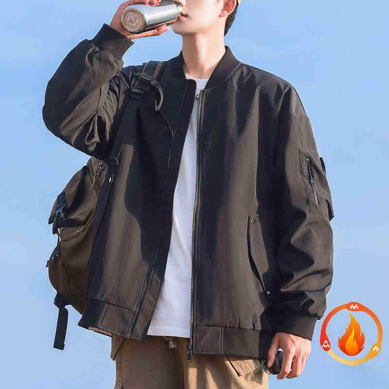 Jacket Men's Fall and Winter Baseball Collar Outdoor Water-resistant Loose Casual Top