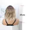 Kurzer gewellter Haartopper für Frauen mit dünner werdendem Haar 14 Zoll Synthetisches leichtes & atmungsaktives Haarteil mit Basis Natürlicher Look Volumen