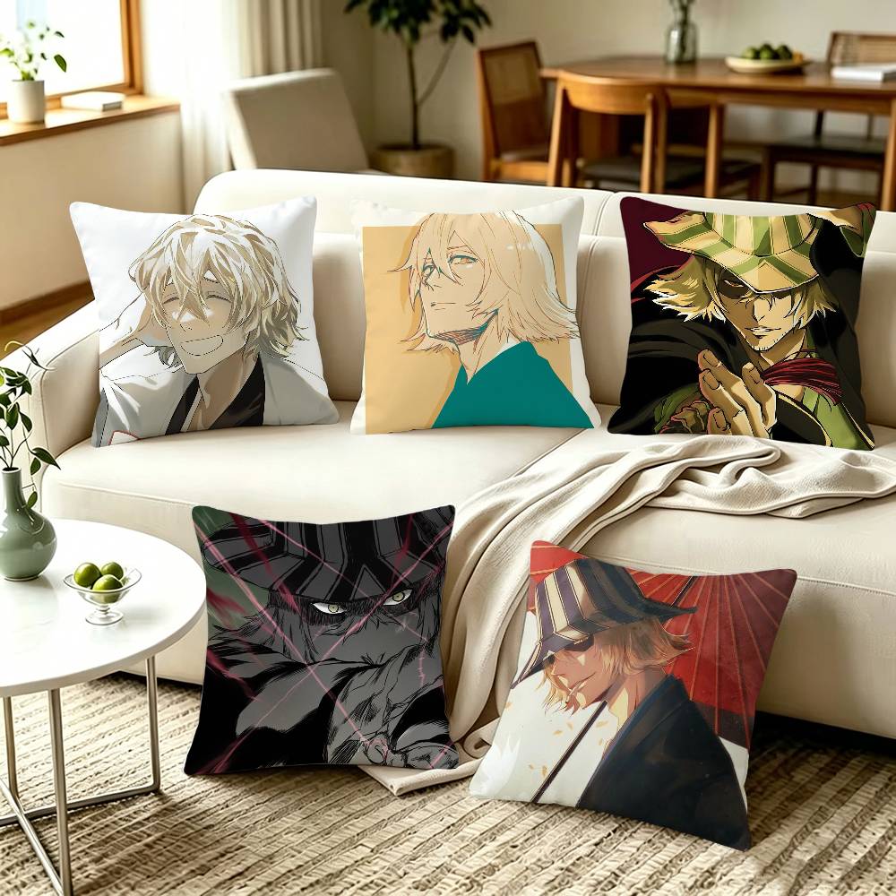 Urahara Kisuke BLEACH Anime Pillow Covers Home Sofa Cushion Covers and Aecorative Custom