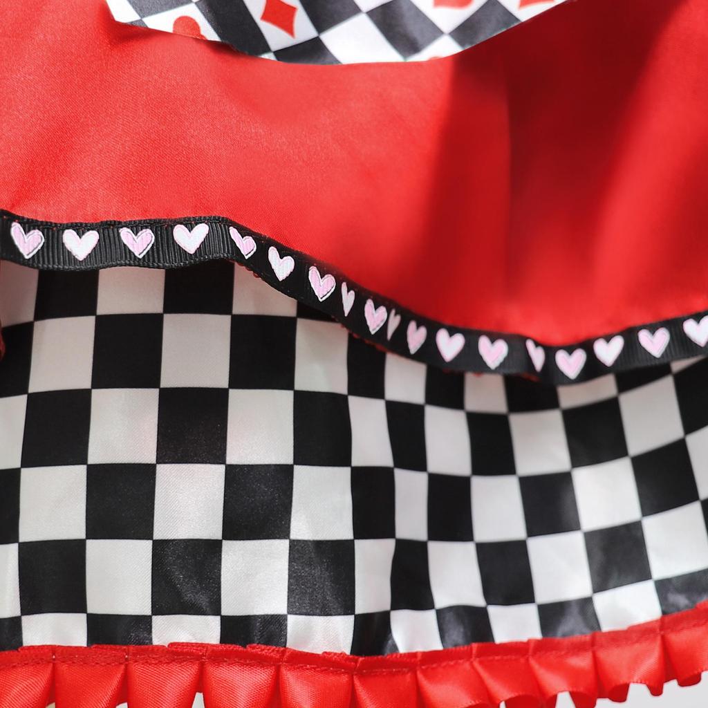 Dívčí anime cosplay šaty Srdcová královna
