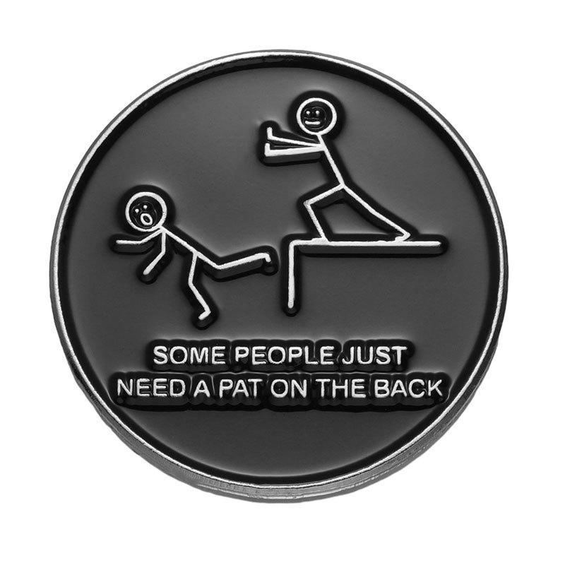 Hey You Dropped This Brain Funny Sarcasm Quotes Enamel Pins Cartoon Character Bob Is No Arms Humor Joke Metal Badge Jewelry Gift