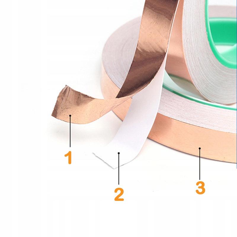 Copper tape 50mm x 20m (0.05mm thick) - double-sided conductive