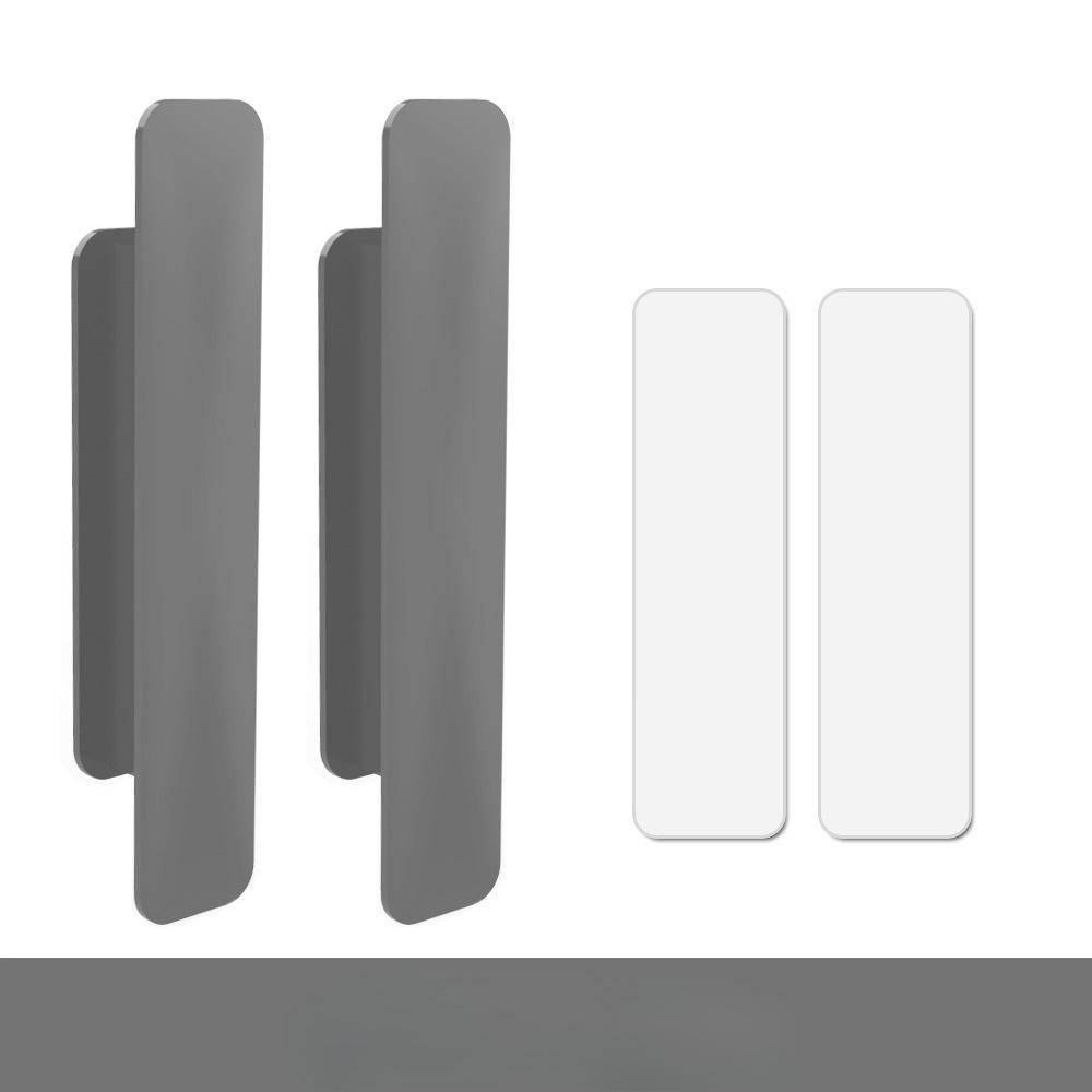 2pcs Non-punching Self-adhesive Handle Drawer Cabinet Handle Window Balcony Sliding Door Handle