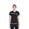 Moncler FW21 Logo Print Short Sleeve T-Shirt Women Tops Black G20938C00024829FB999