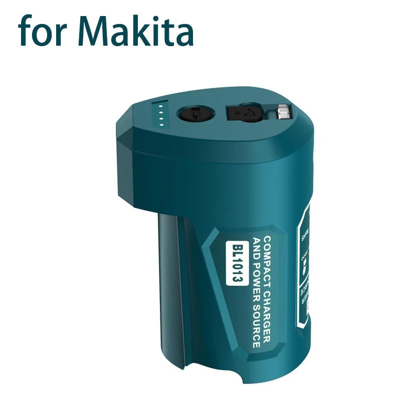 For Makita 10.8V 12V with USB Type-C DC Battery Adapter for Makita 10.8V Battery BL1013 BL1014 Charger Adapter Fast Charging  10