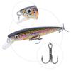 11CM Plastic 3D Fish Eye Minnow Lifelike Artificial Hard Bait Fishing Lures Tackle Accessory
