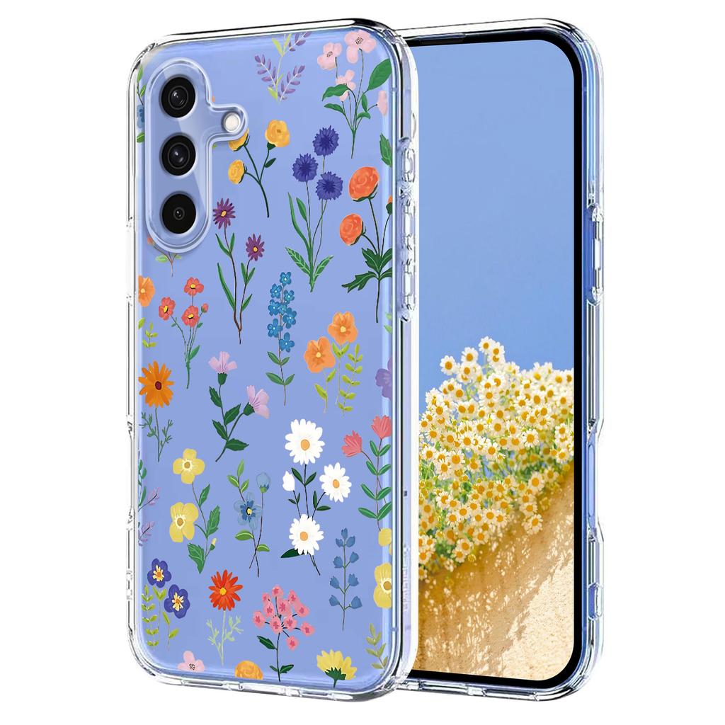 Für Samsung Galaxy A37 5G Hülle Schmetterling Blumenmuster Druck TPU Handy Rückseite