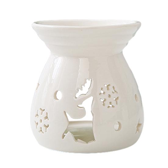 

Ceramic Tea Light Candle Holder Small Essential Oil Burner Wax Melt Warmer Aromatherapy Aroma Diffuser for Home Bedroom Decor C