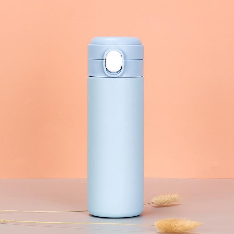 304 Paslanmaz Çelik Vakumlu Matara Moda Düz LED Sıcaklık Ölçme Zıplayan Bardak Hediye Su Bardağı