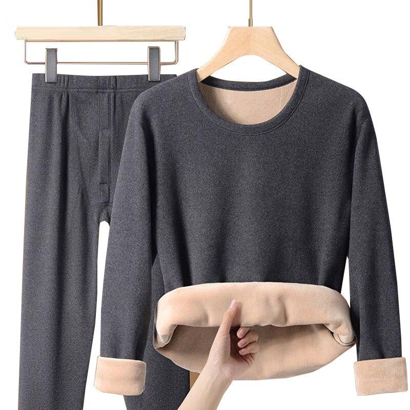 W.xuan Men's Super Warm Fleece Thermal Underwear Set