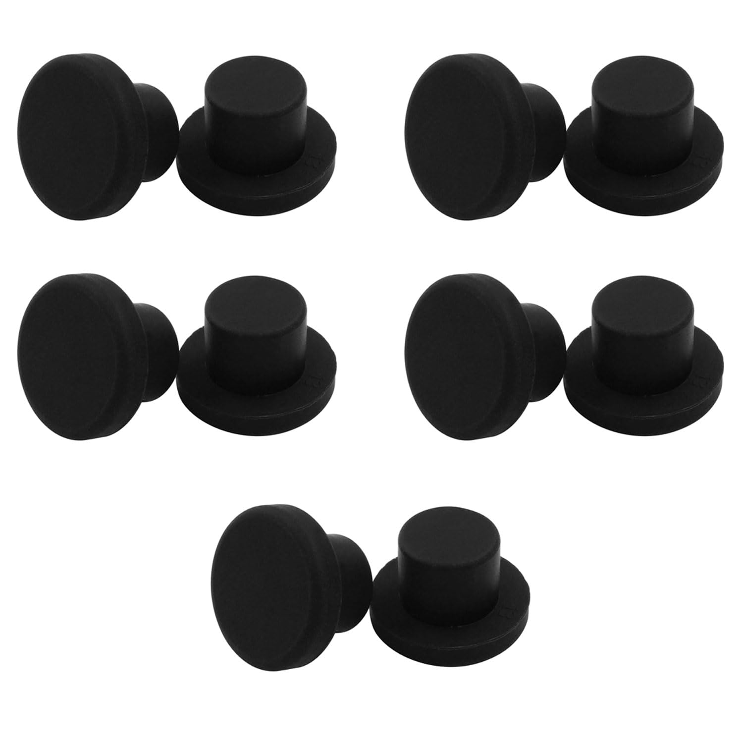 XuJJunB 10mm Rubber Cap Silicone Rubber Taper Plug High Temperature Resistant Rubber Stopper for Laboratory Industry Medical