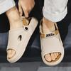 Men's Summer Slippers with Heels Outdoor Anti Slip and Wear-resistant Beach Sandals