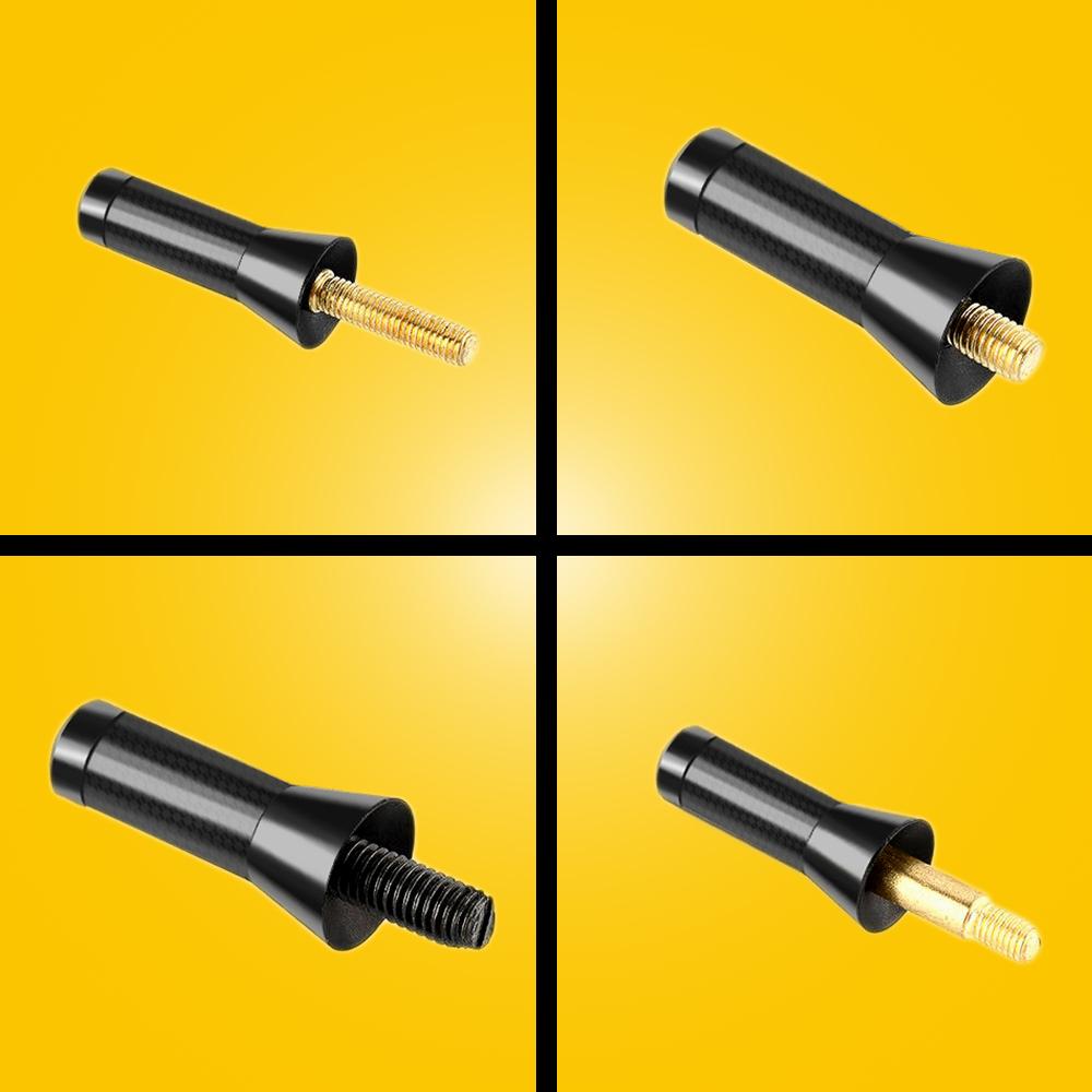 1.4in Universal Car Short Radio Antenna Carbon Fiber Black Car Roof Antenna For Ford Focus MK2 Fiesta MK4 Kuga MK1 Accessories