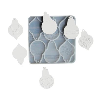 Creative Christmas Label Shaped Sturdy Silicone Molds Accessory for Candle and Soap Making Supplies Window Detail