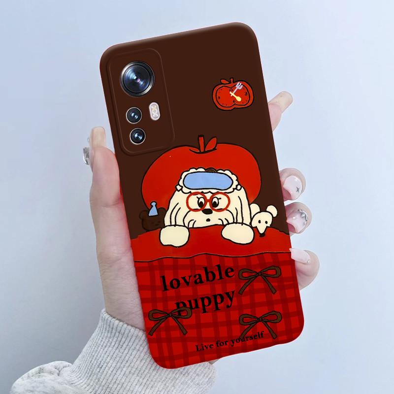 For Xiaomi 12 12X Case For Xiaomi Mi 12 Pro Flower Girl New Design Back Cover Housing For Mi12 12Pro Soft Silicone Funda Shell