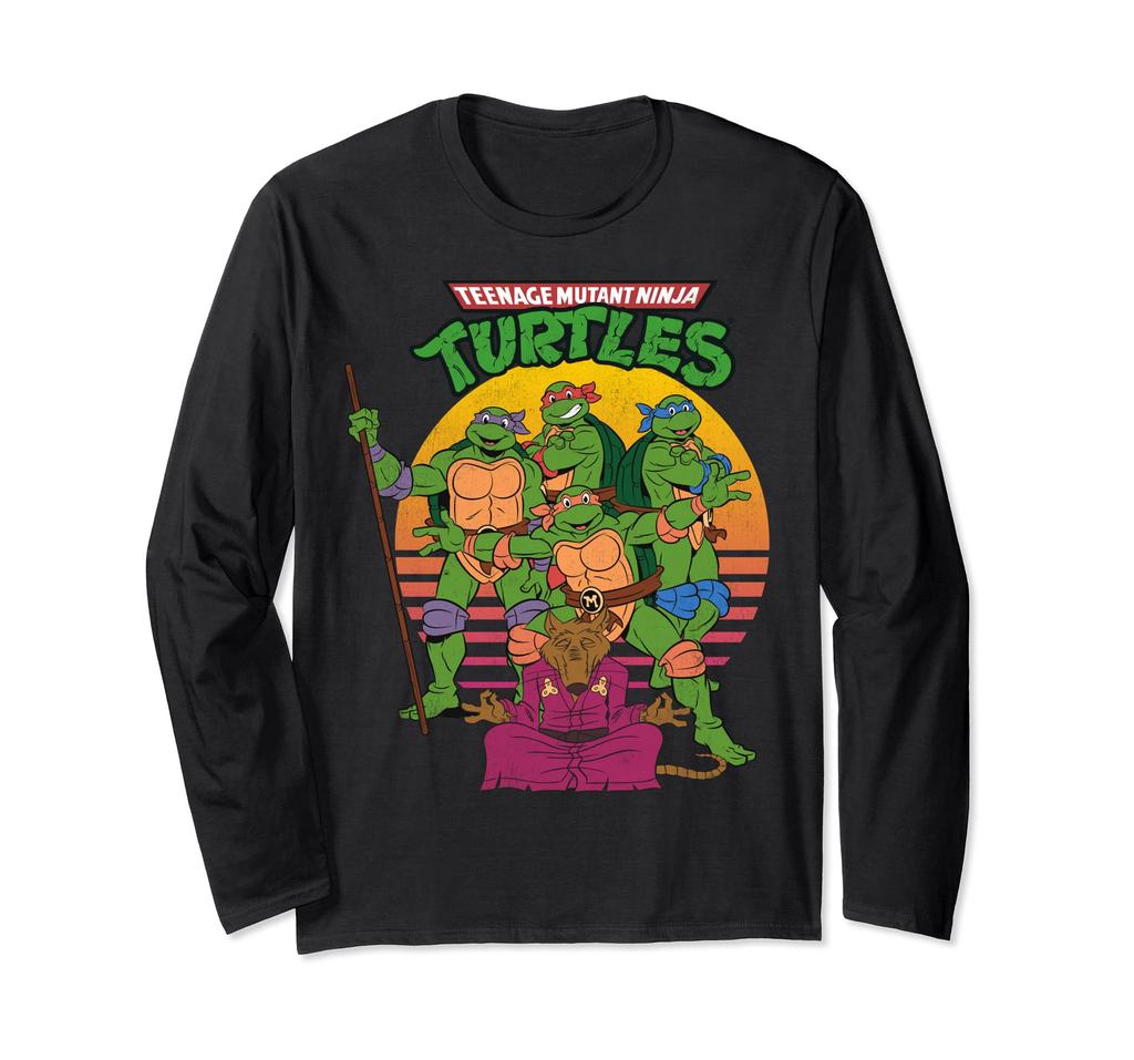 Teenage Mutant Ninja Turtles Retro Sun Group Long Sleeve T-Shirt