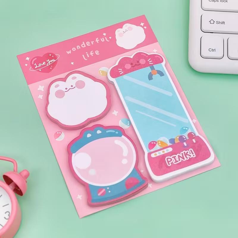 60-Pack Cute Cartoon Animal-Shaped Sticky Notes | Essential for School and Office, Ideal for Back-to-School and Party Gifts