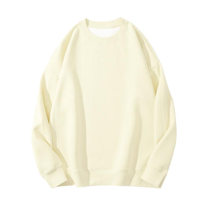 Unisex Autumn 330g Cotton Men’s Solid Hoodie Fashion Large Size Thin Men Women Pullovers Breathable O-Neck Sweatshirt Casual Oversized Male Clothes