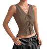 Women's Summer Lace-Up Slim Fit Fashion Top - European & American Style