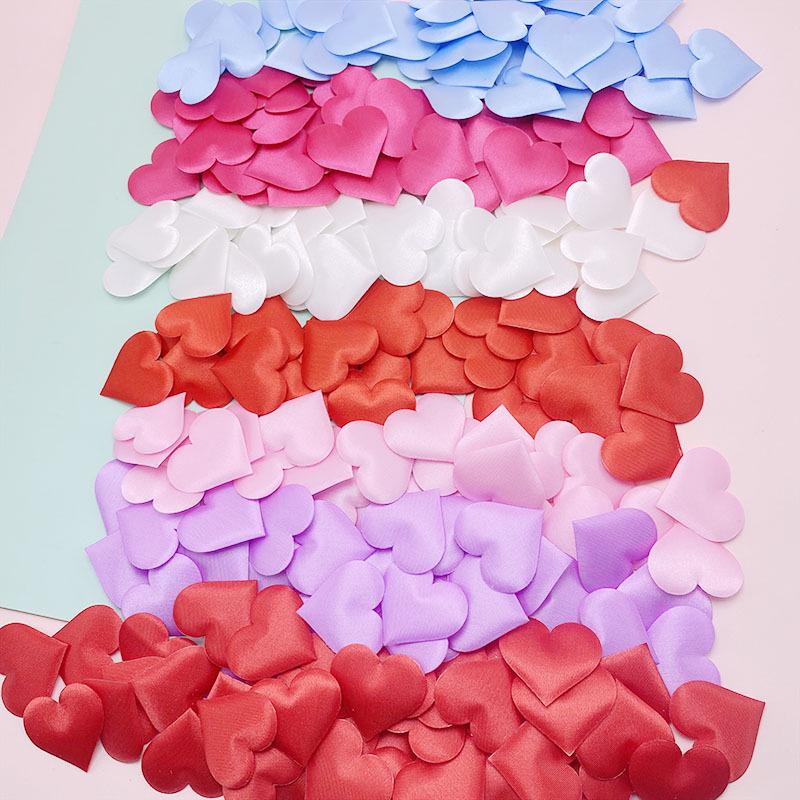 3D Peach Heart Ultrasonic Embossed Wedding Decoration Petal Toss Flowers