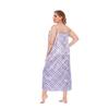 Plaid Print Spling Dress for Women Summer U-Neck Sleeveless Loose Waist Maxi Dress Breathable Lightweight Long Dress Vacation Beach Plus Dress