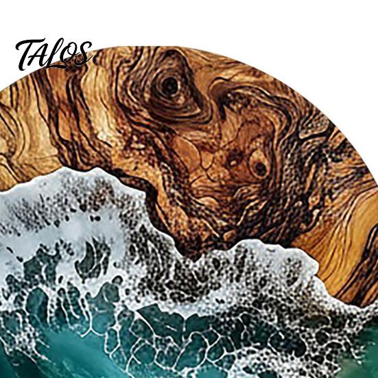 6PCS Car Coaster, Reusable Ocean Theme Heat Resistant Pads, Non-Slip Stain Resistant Cup Holders, for Office Desk Home Use