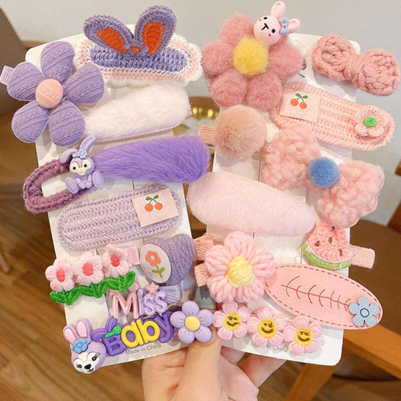 [Set] Tinder Pastel Cute Point Pin Clip Set Purple