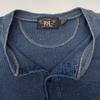 RRL Indigo Henley Neck Short Sleeve Top tops M IndigoUsed