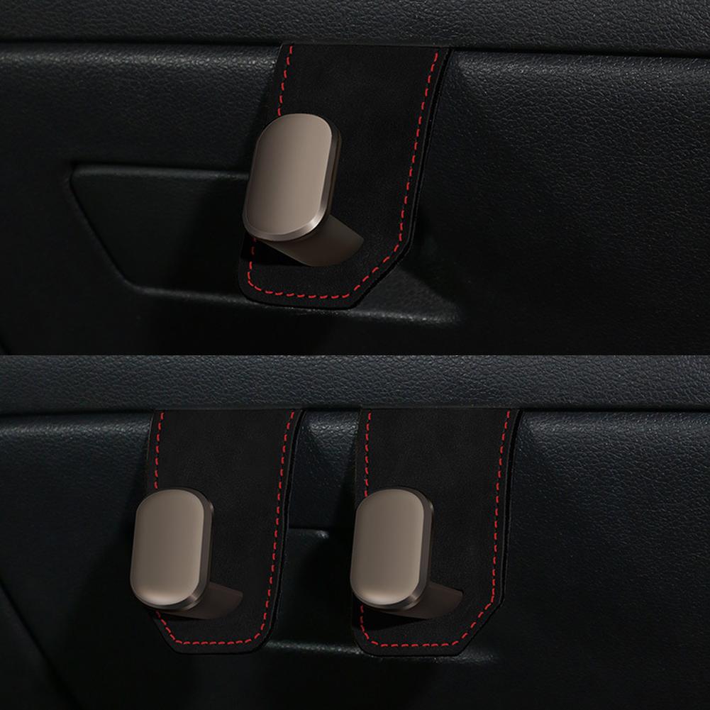 Universal Car Glove Box Hooks Passenger Purse Bag Hanger Hat Holder Interior Storage Auto Suede Accessories Hook